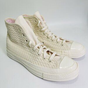 Converse Women’s Chuck 70 Hi Egret Lilac Daze Canvas Sneaker A07534C Size 9.5